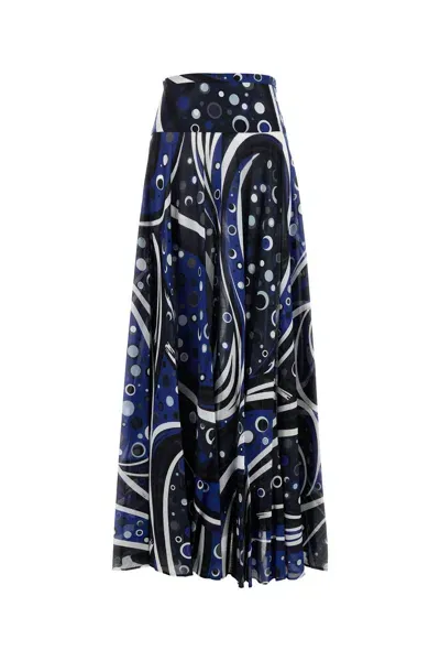 Emilio Pucci Gonna-40 Nd  Female In Blue