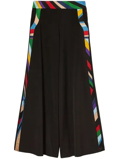 Emilio Pucci Wide-leg Trousers In Black