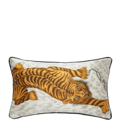 Emma J Shipley Tigris Bolster Cushion In Animal Print