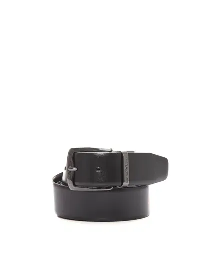 Emporio Armani Belt In Brown/ Black