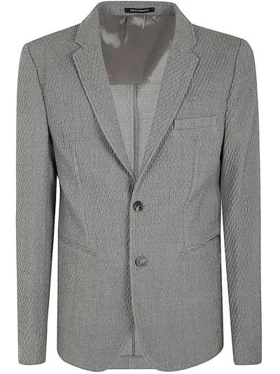 Emporio Armani Blazer Clothing In Grey