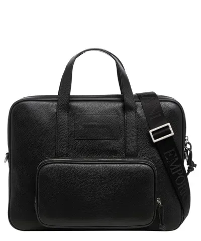 Emporio Armani Briefcase In Black