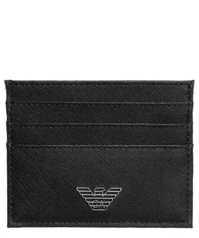 Emporio Armani Credit Card Holder In Black