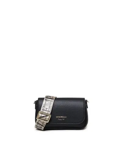 Emporio Armani Deer Print Mini Bag In Negro