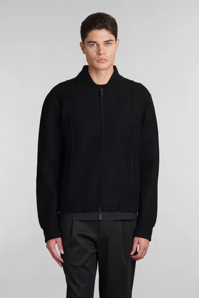 Emporio Armani Knitwear In Black Wool