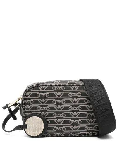 Emporio Armani Logo-print Cross Body Bag In Black