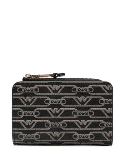 Emporio Armani Logo-print Wallet In Black