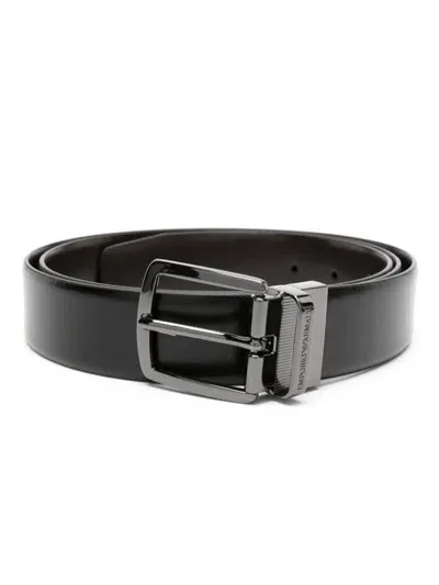 Emporio Armani Man`s Belt In Brown