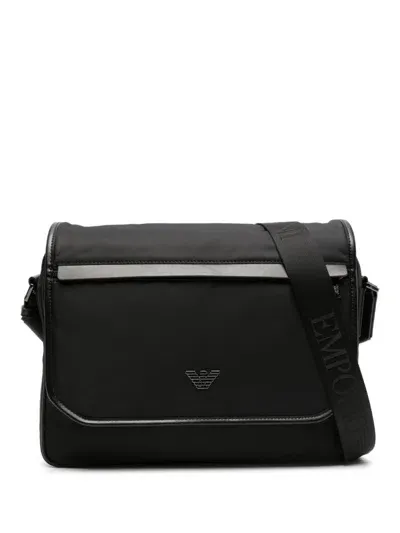 Emporio Armani Man`s Messenger In .c Dark Green Black