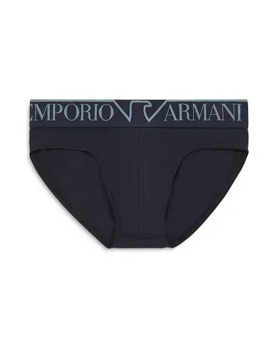 Emporio Armani Megalogo Briefs In Marine