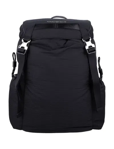 Emporio Armani Men's Nylon Backpack In Black,black