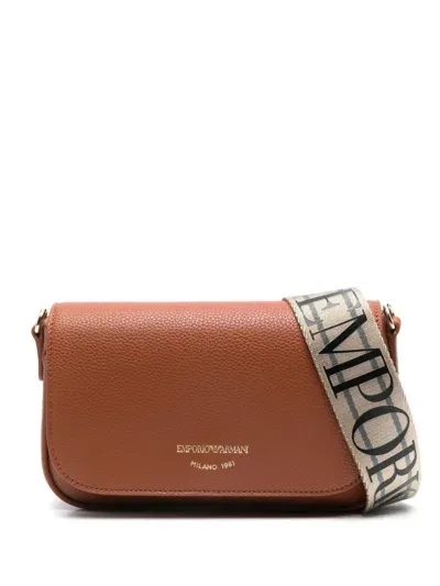 Emporio Armani Mini Shoulder Bag In Brown