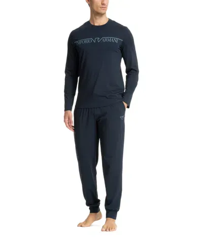 Emporio Armani Pyjama In Blue