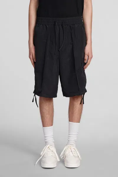 Emporio Armani Shorts In Black Polyamide