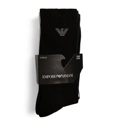 Emporio Armani Sporty Socks In Black