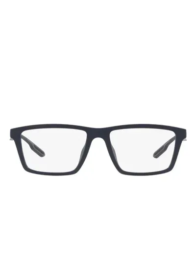 Emporio Armani Square-frame Clip-on Sunglasses In Black