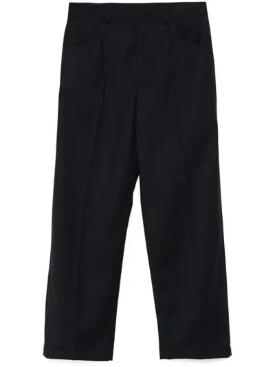 Emporio Armani Straight-leg Trousers In Ub109 Blu Navy