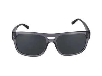 Emporio Armani Sunglasses In Grey Transparent