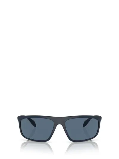 Emporio Armani Sunglasses In Matte Blue / Rubber Grey