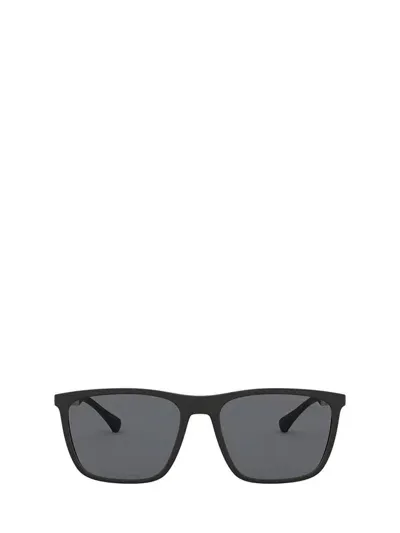 Emporio Armani Sunglasses In Rubber Black