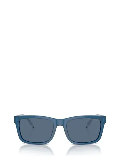 Emporio Armani Sunglasses In Shiny Opaline Blue