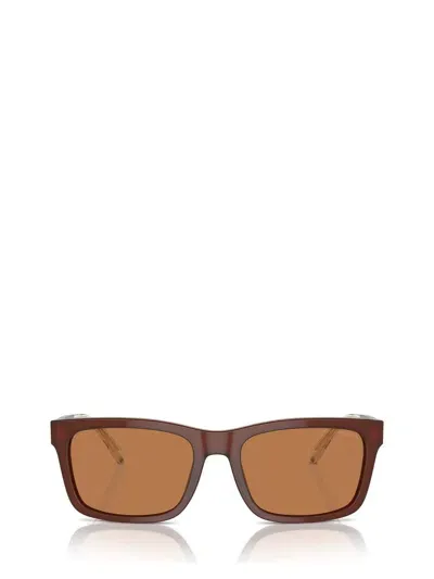 Emporio Armani Sunglasses In Shiny Opaline Brown