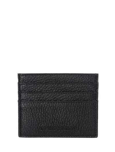 Emporio Armani Wallets Black In 黑色的