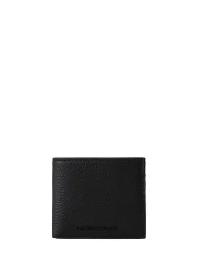 Emporio Armani Wallets Black In 黑色的