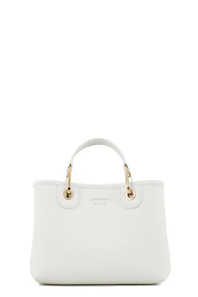 Emporio Armani White Shoulder Bag