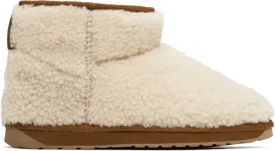 Emu Off-white Stinger Micro Teddy Boots In Natural