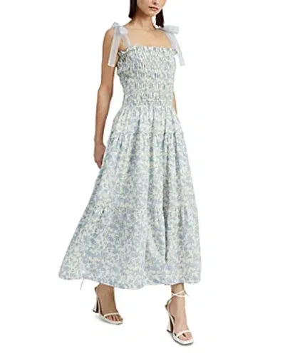 En Saison Egret Maxi Dress In White Lt B