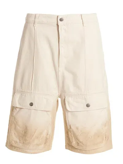 Enterprise Japan Safari Bermuda Shorts In Beige