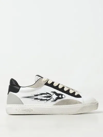 Enterprise Japan Sneakers In White Suede And Leather