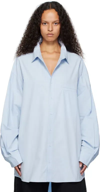 Entire Studios Blue Giant Shirt In Baby Blue