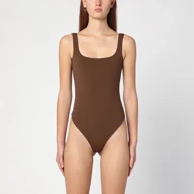 Entire Studios Brown Nylon-blend Bodysuit