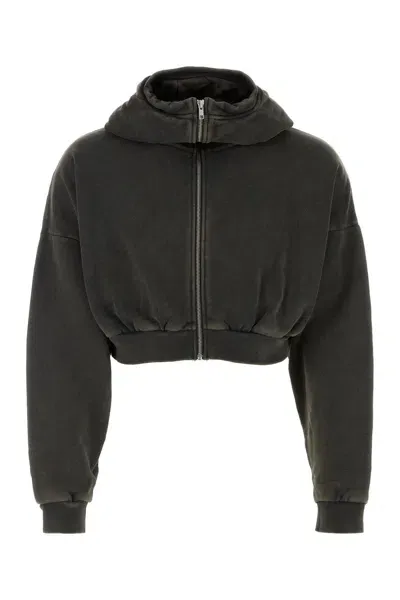 Entire Studios Charcoal Cotton Oversize Sweatshirt In Non Definito