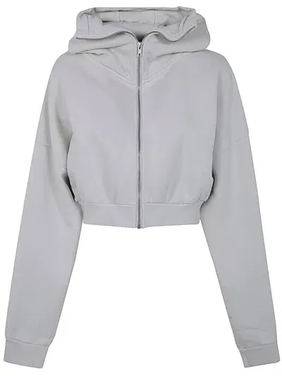 Entire Studios Cropped Full Zip In Gray