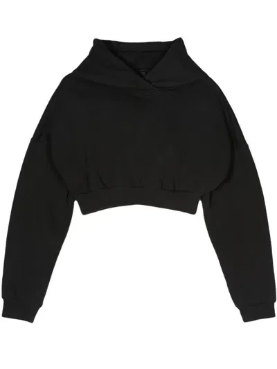 Entire Studios Cropped Heavy Hood In Black