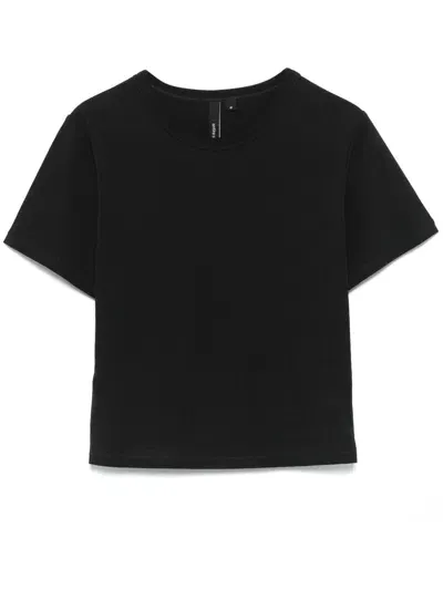 Entire Studios Cropped T-shirt In Black