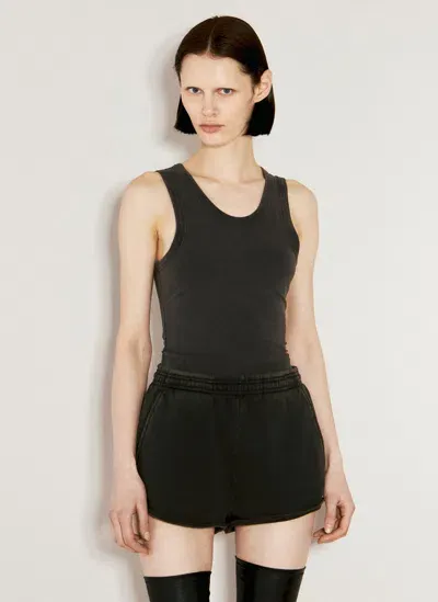 Entire Studios Cropped Tank Top In Black