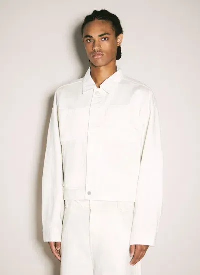 Entire Studios Gem Denim Jacket In White