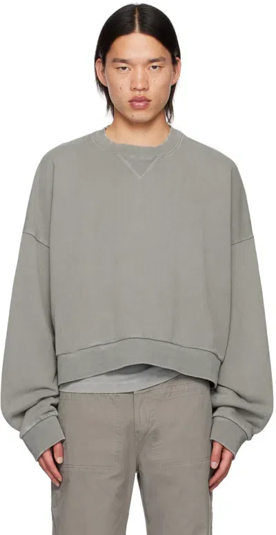 Entire Studios Gray Box Sweatshirt In Rhino