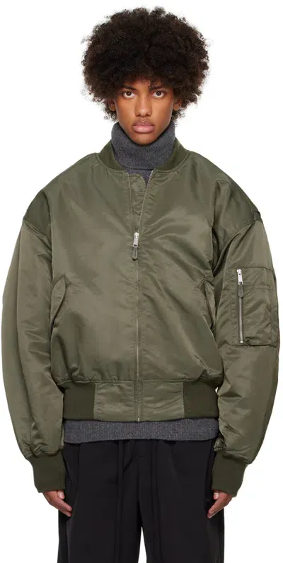 Entire Studios Khaki Broad Bomber