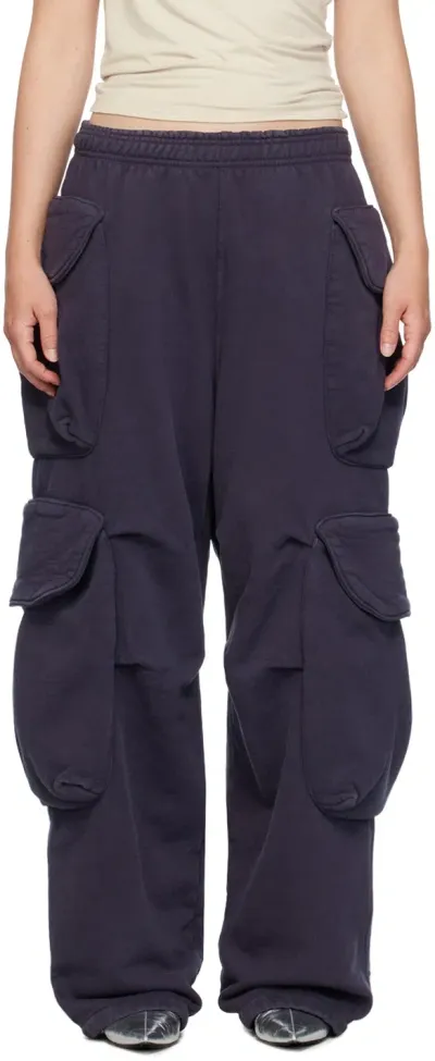 Entire Studios Navy Heavy Gocar Cargo Pants In Ink