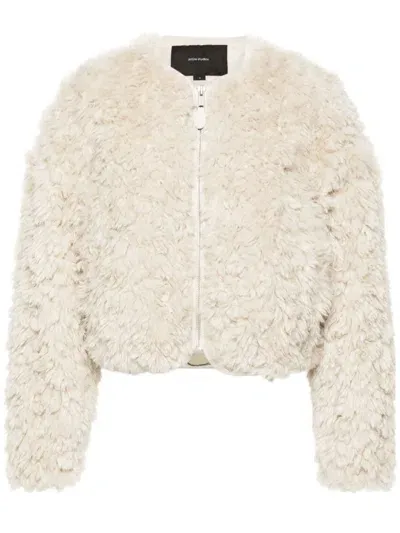 Entire Studios Shaggy Jacket In Neutrals