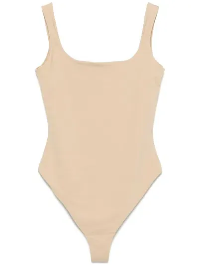 Entire Studios Square-neck Bodysuit In Neutral