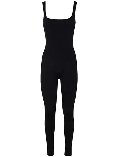 Entire Studios Square Neck Catsuit - Nylon Spandex Clothing In Black