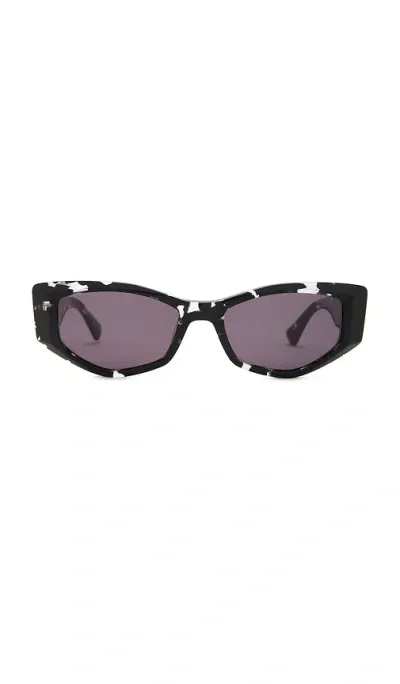 Epokhe Guilty Sunglasses In Black Tortoise Polished & Grey