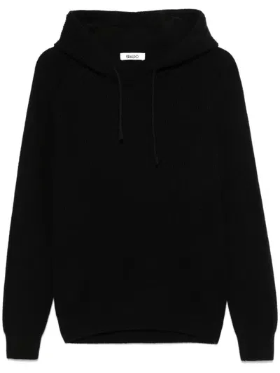 Eraldo Cashmere Hoodie In Black