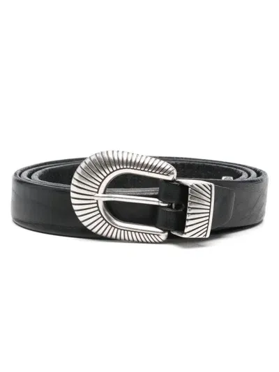 Eraldo Leather Belt In Black